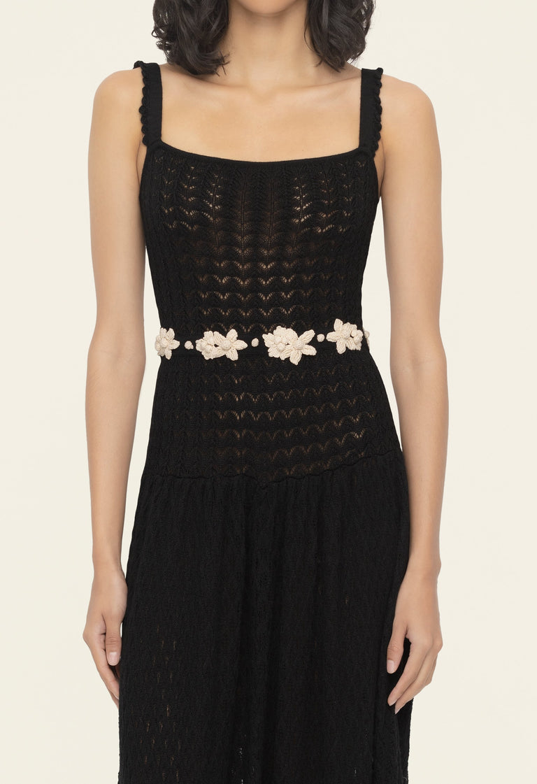 Escvdo-Lima-Black-Maxi-Dress-17433-4 - 4