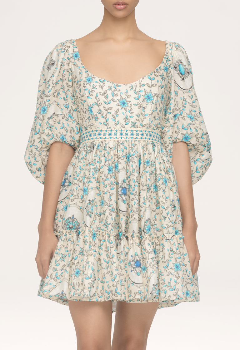 Delirio-Platero-Hand-Embroidered-Mini-Dress-14227 - 4