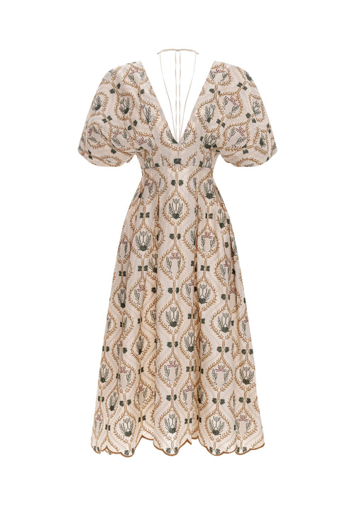 Hover Alternative image -   Federica-Cotton-Midi-Dress-12646-HOVER