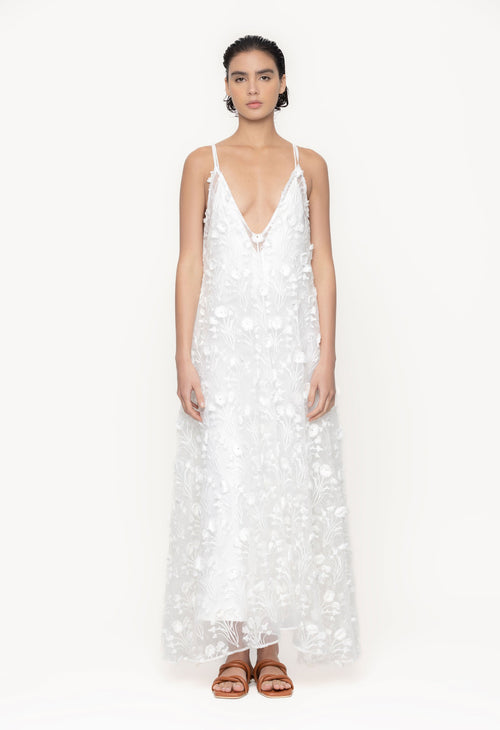 Main image -   Hierbaluisa-Diente-De-Leon-Organza-Maxi-Dress-11263