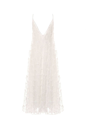 Hierbaluisa-Diente-De-Leon-Organza-Maxi-Dress-11263