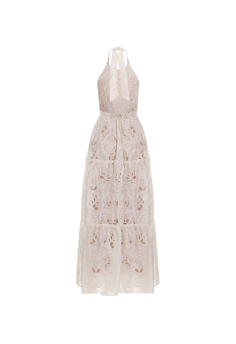 Naranja-Pradera-Eyelet-Linen-Maxi-Dress-12239 - 5