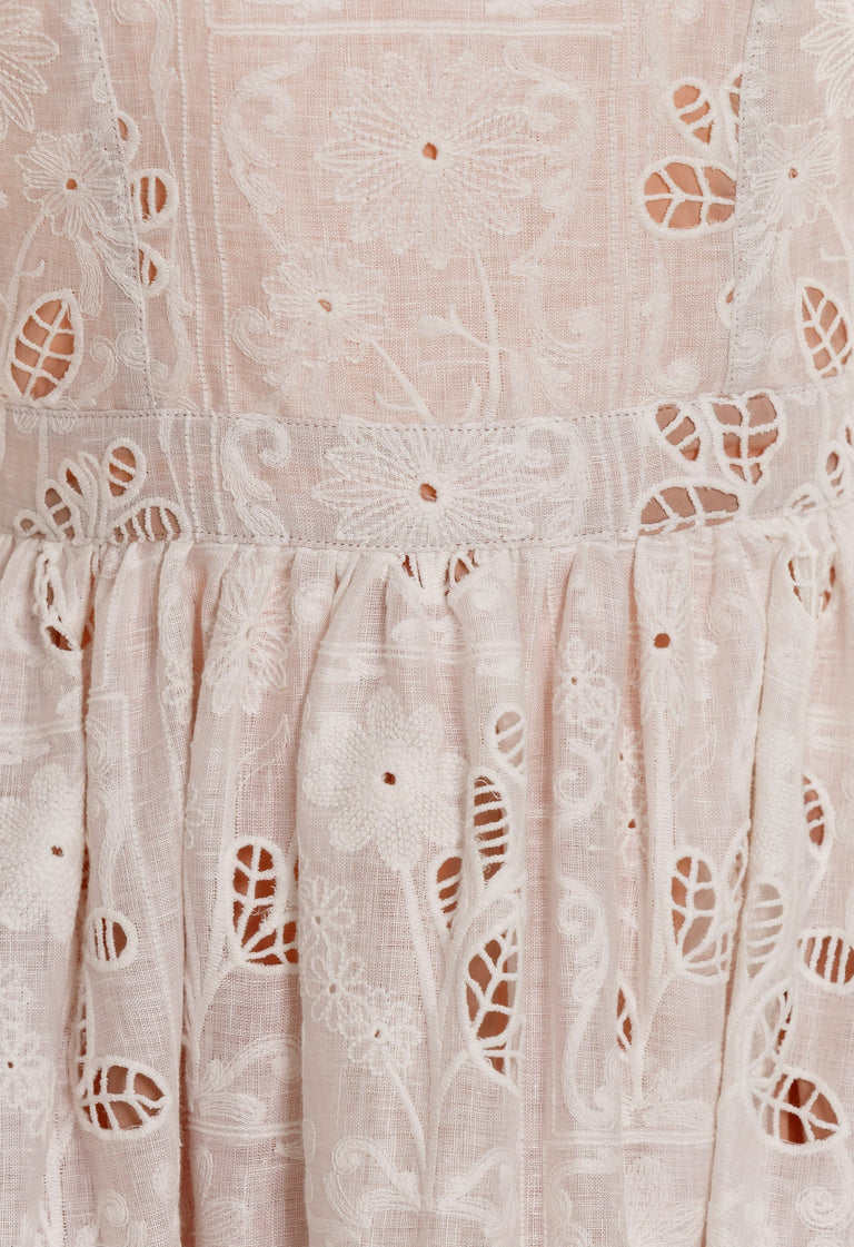 Naranja-Pradera-Eyelet-Linen-Maxi-Dress-12239 - 6
