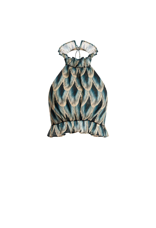 Hover Alternative image -   Nardo-Pluma-Linen-Cropped-Top-12660-HOVER