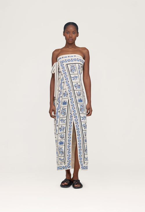 Main image -   Noche-Tinaja-Linen-Maxi-Dress-12940