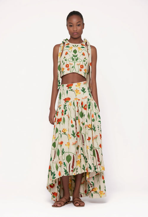 Main image -   Olmeca-Primavera-Cotton-Cropped-Top-12069