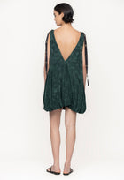 Sauco-Diente-De-Leon-Musgo-ViscoseJacquard-Mini-Dress-11256