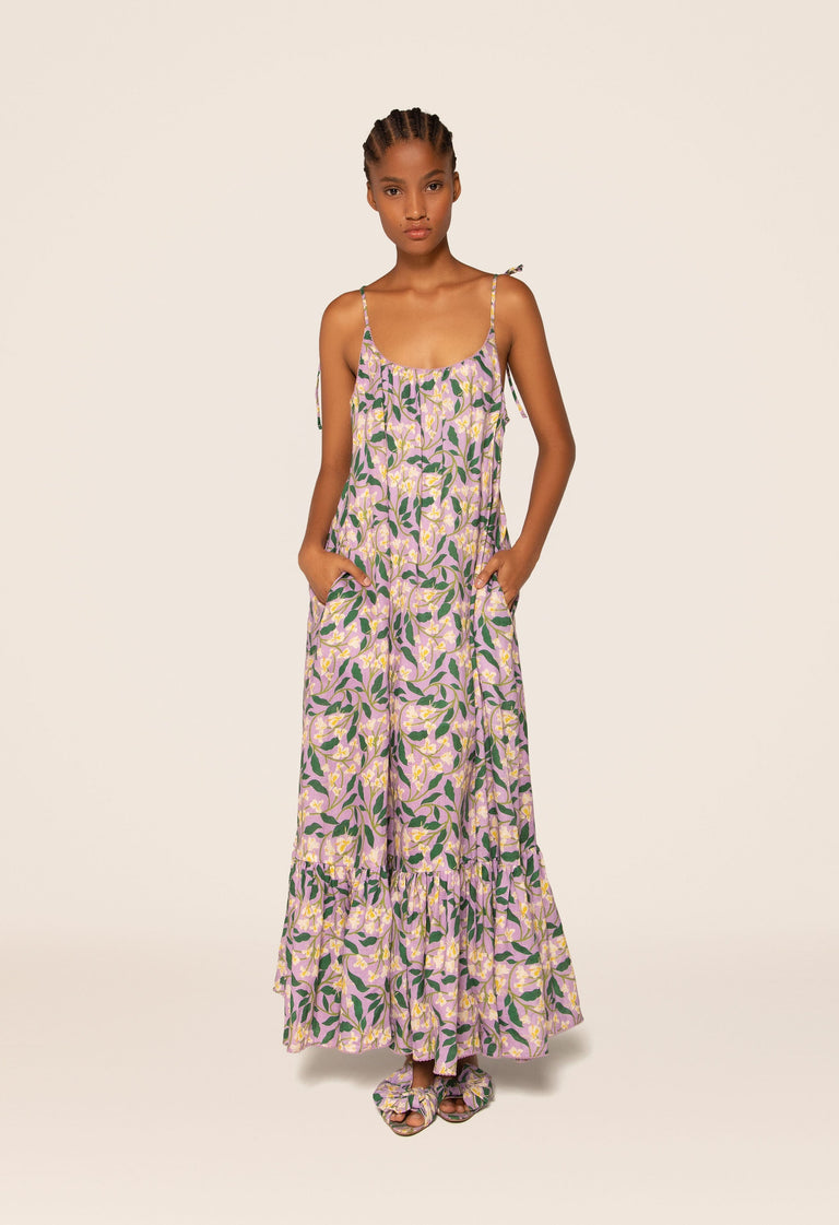 Bossa-Dos-Gardenias-Lila-Maxi-Dress-9659 - 1