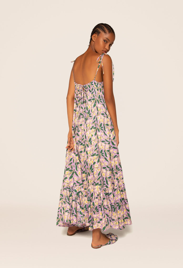 Bossa-Dos-Gardenias-Lila-Maxi-Dress-9659 - 2
