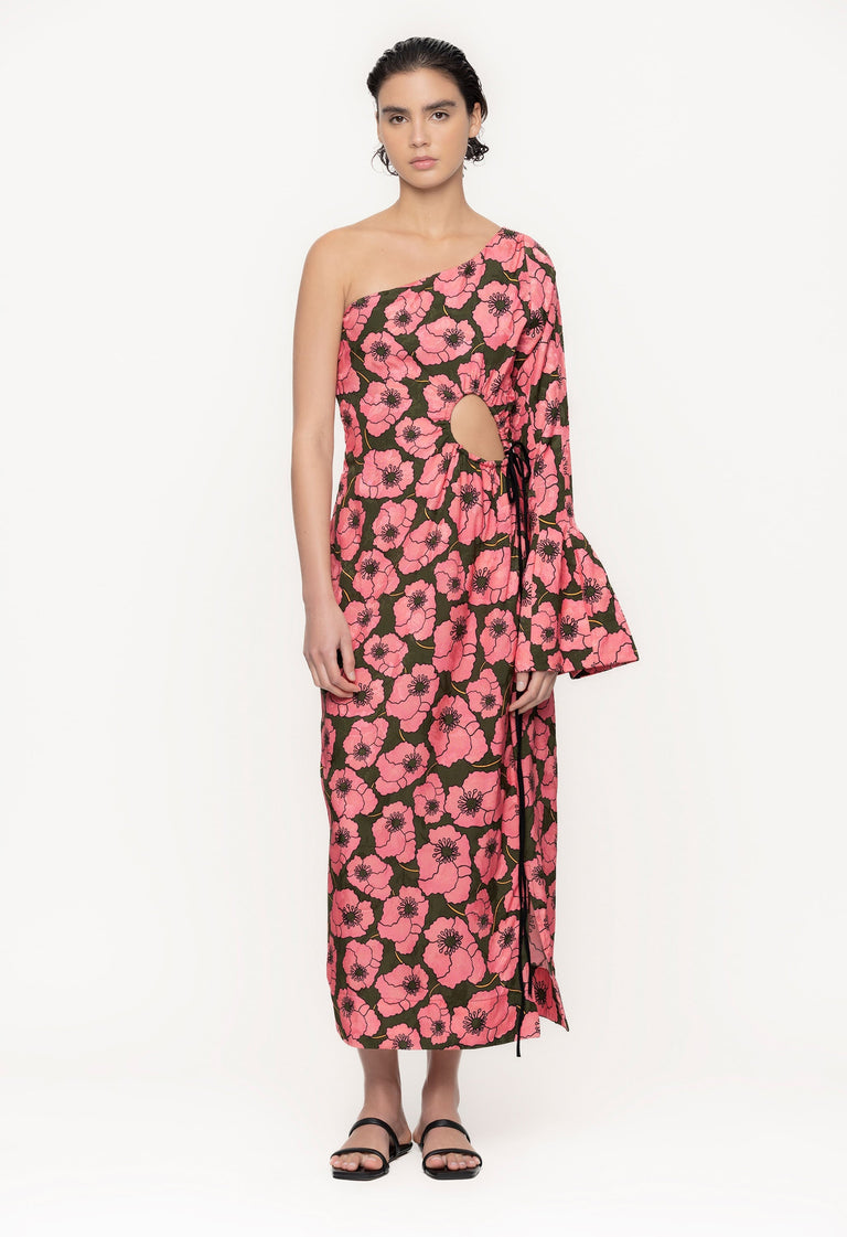 Cadillo-Botanico-Rosa-ViscoseJacquard-Maxi-Dress-11243 - 1