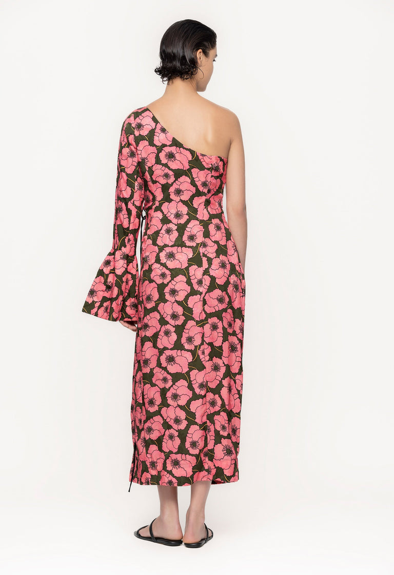 Cadillo-Botanico-Rosa-ViscoseJacquard-Maxi-Dress-11243 - 2