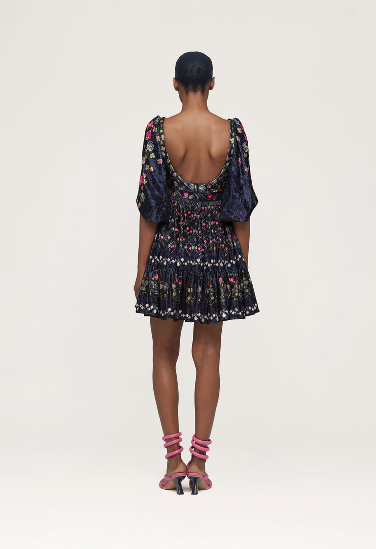 Delirio-Trebol-Hand-Embroidered-Cotton-Mini-Dress-12673 - 2