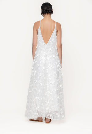 Hierbaluisa-Diente-De-Leon-Organza-Maxi-Dress-11263