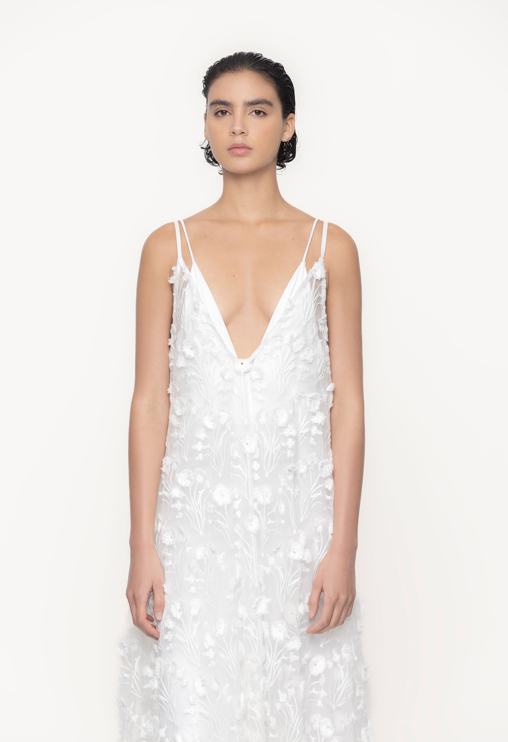 Hierbaluisa-Diente-De-Leon-Organza-Maxi-Dress-11263