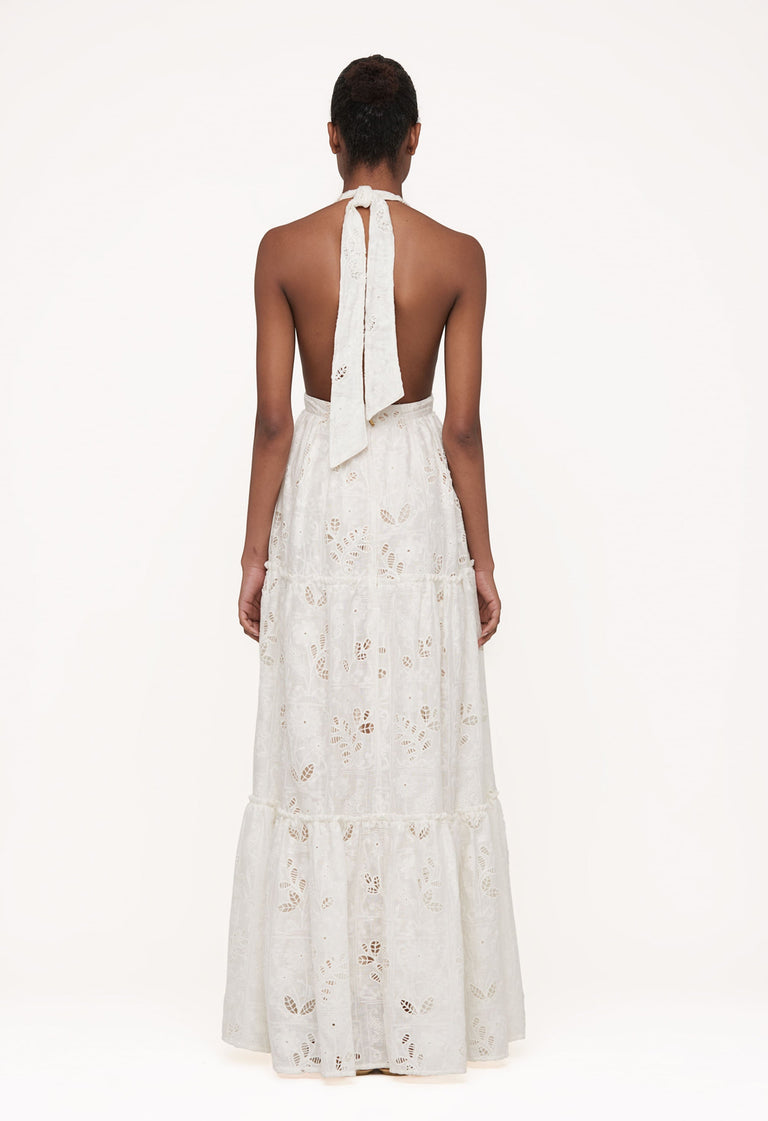 Naranja-Pradera-Eyelet-Linen-Maxi-Dress-12239 - 2