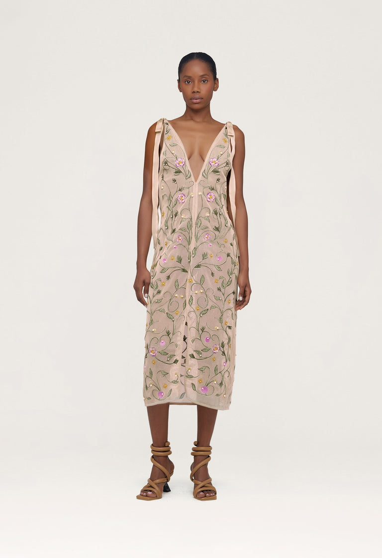 Suspiro-Estelar-Embroidered-Cotton-Kaftan-12587 - 1